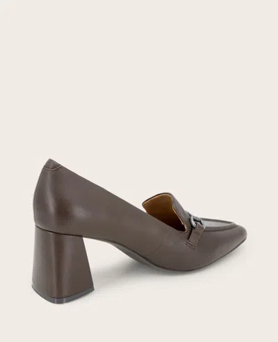Gentle Souls Dionne Pointed Toe Bit Loafer Pump In Brown