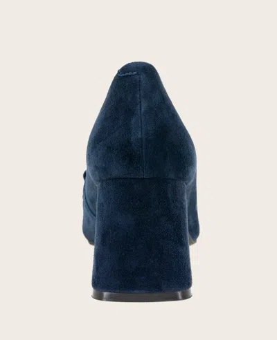 Gentle Souls Dionne Pointed Toe Bit Loafer Pump In Blue