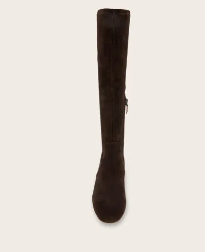 Gentle Souls - Ella Suede Stretch Boot With Wide Calf In Brown