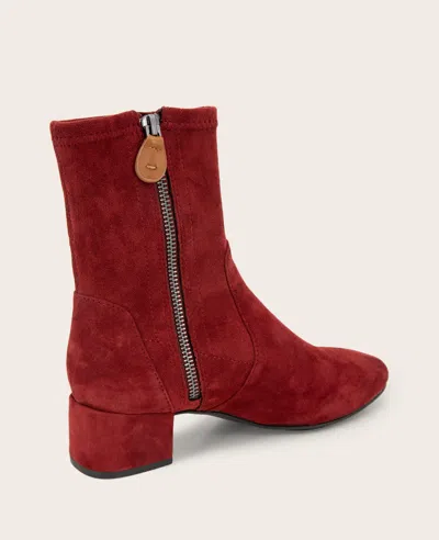 Gentle Souls - Ella Micro Suede Stretch Bootie In Burgundy