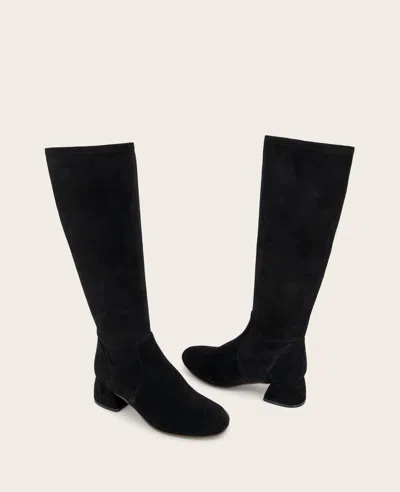 Gentle Souls - Emily Micro Suede Stretch Boot With Wide Calf In Black