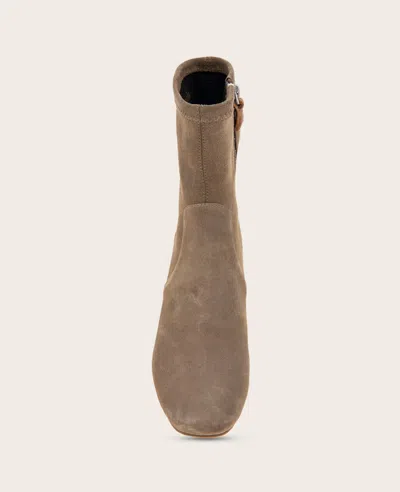 Gentle Souls - Ella Micro Suede Stretch Bootie In Brown
