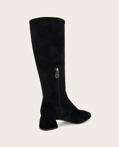 Gentle Souls - Emily Micro Suede Stretch Boot With Wide Calf In Black