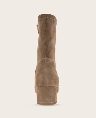 Gentle Souls - Ella Micro Suede Stretch Bootie In Brown