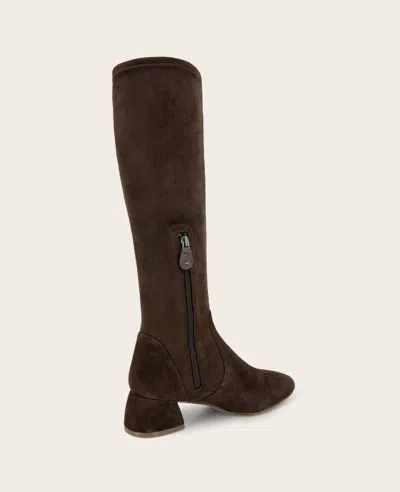 Gentle Souls - Emily Micro Suede Stretch Boot With Wide Calf In Brown