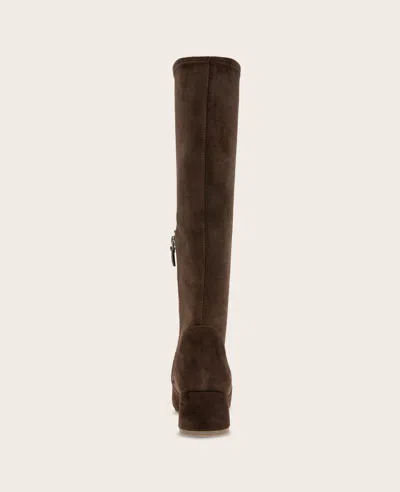 Gentle Souls - Emily Micro Suede Stretch Boot With Wide Calf In Brown