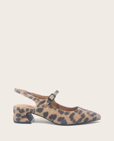 Gentle Souls Women's Gladys Fierce Felin Slingback Pumps In Brown