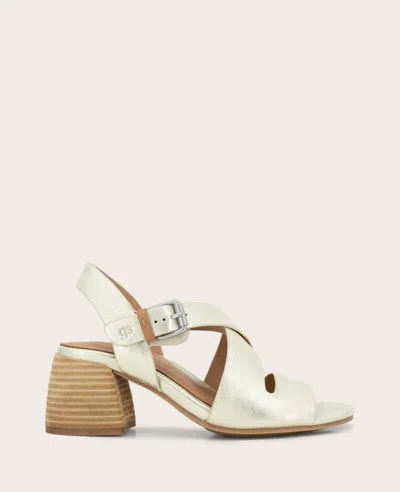 Gentle Souls Mela Crisscross Sandal In White