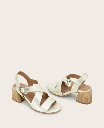 Gentle Souls Mela Crisscross Sandal In White