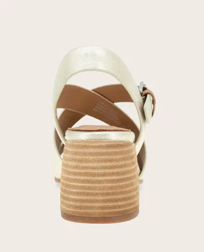 Gentle Souls Mela Crisscross Sandal In White