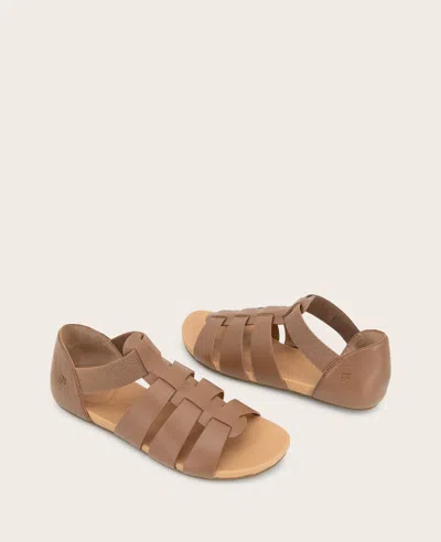 Gentle Souls - Lennon Leather Fisherman Sandal In Brown