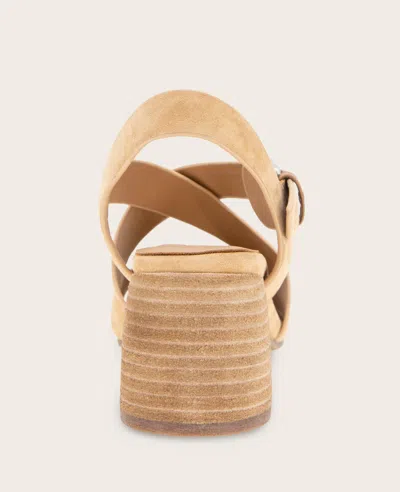 Gentle Souls Mela Crisscross Sandal In Brown