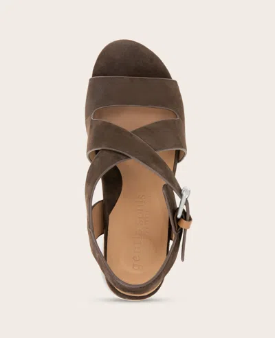 Gentle Souls Mela Crisscross Sandal In Brown
