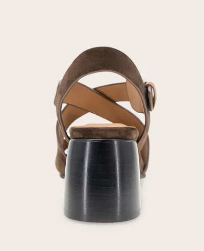 Gentle Souls Mela Crisscross Sandal In Brown