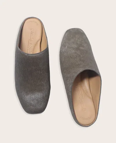 Gentle Souls Wanda Genuine Calf Hair Mule In Brown