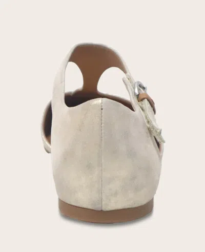 Gentle Souls Wyatt T-strap Flat In Gray