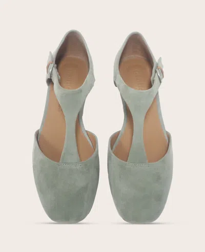 Gentle Souls Women's Wyatt T-strap Flats In Green