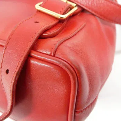 Pre-owned Gucci Red Color Leather Backpack ()