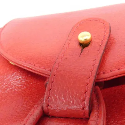 Pre-owned Gucci Red Color Leather Backpack ()
