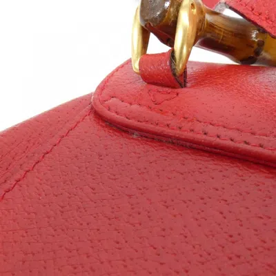 Pre-owned Gucci Red Color Leather Backpack ()