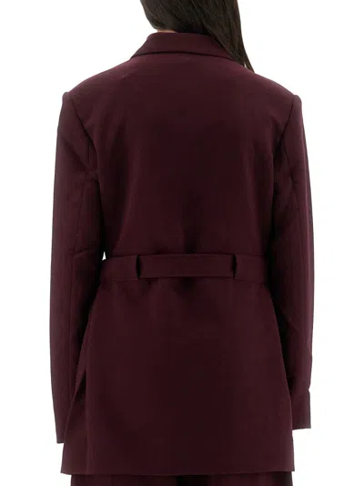Ganni Future Twill Suiting Blazer In Multi
