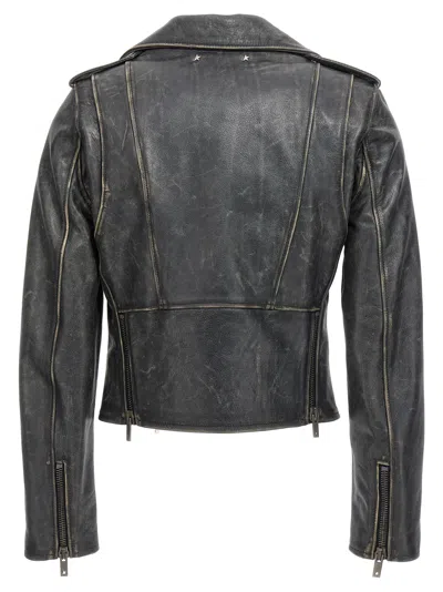 Golden Goose Destiny Slim Puffer Jackets Black In Multi