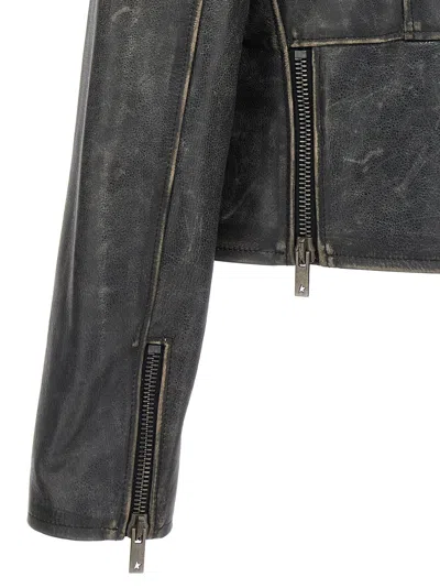 Golden Goose Destiny Slim Puffer Jackets Black In Multi