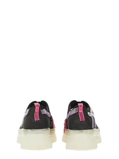 Ugg Mary Jane Flats With Translucent Sole And Decorative Bows In Black