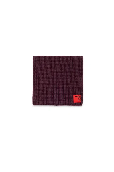 Max & Co Ribbed-knit Scarf In Red