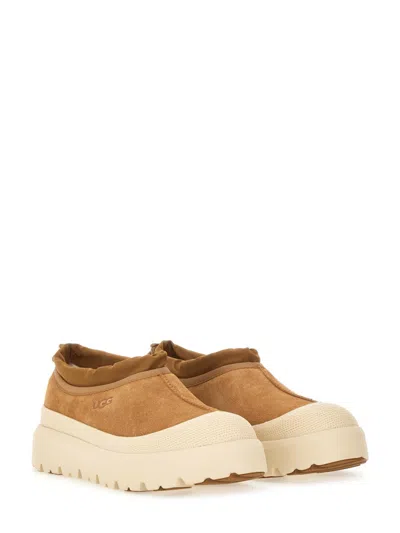 Ugg Biscuit Suede And Rubber Tasman Weather Hybrid Slip Ons