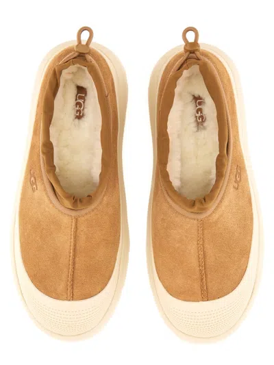 Ugg Biscuit Suede And Rubber Tasman Weather Hybrid Slip Ons