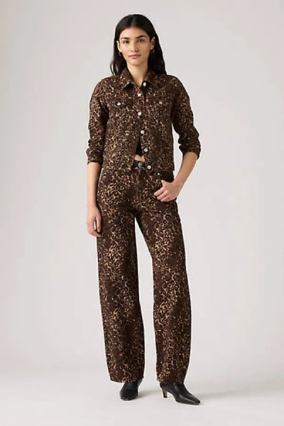 Levi's Twin-set Small Check Mini Skirt In Brown