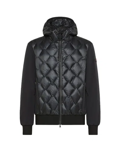 Peuterey Koons Kj Bmat Bomber Jacket Blue Graphite In Black
