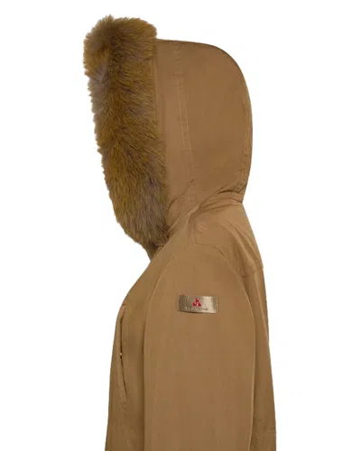 Peuterey Parka Kilty Cnl Fur Gianduia In Brown