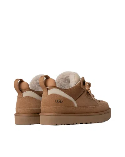 Ugg Stylish Boot-style Sneakers With Plush Lining In Brown