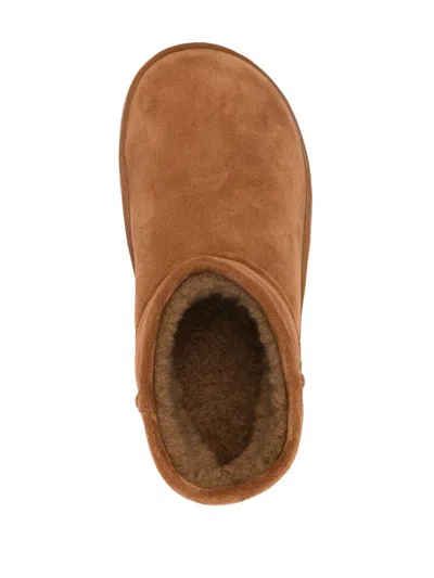 Bottega Veneta Snap Genuine Shearling Bootie In Brown