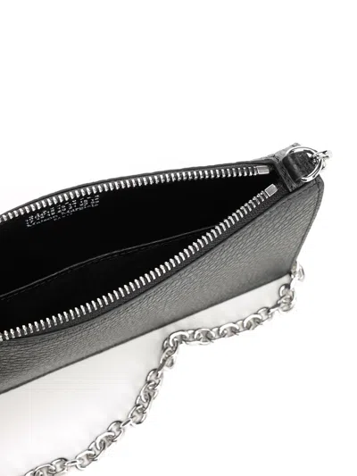 Maison Margiela Zipped Wallet On Chain Wallets Black