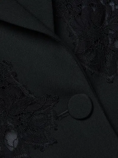 L'agence Clementine Lace Detail Jacket In Black