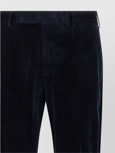 Pt Torino Pleat-front Corduroy Trousers In Blue