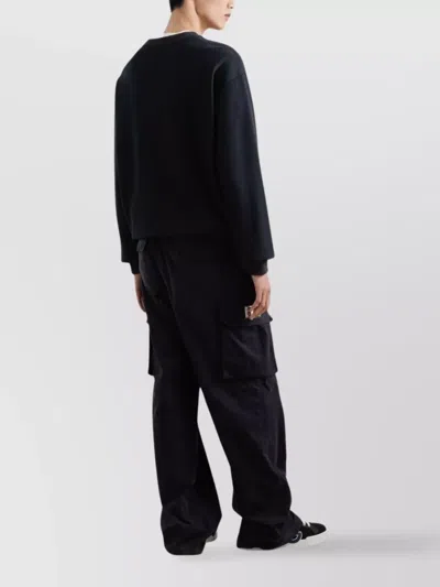 Dolce & Gabbana Sweatshirt With Embroidery In Black