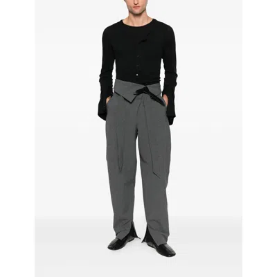 Ann Demeulemeester Button-front Long-sleeve T-shirt In Black