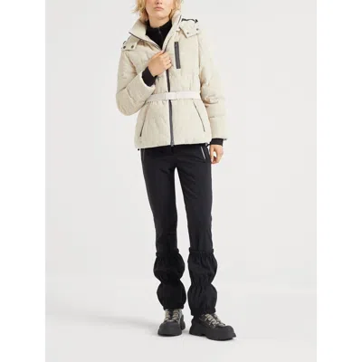 Brunello Cucinelli Knit Sweater Hood Ribbed Texture In Black