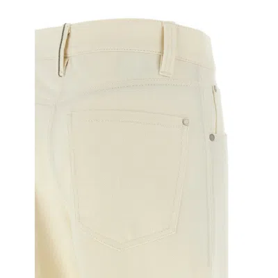 Brunello Cucinelli Crop Pants With Belt Loops And Pockets In Gray