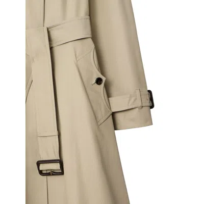 Burberry Long Gabardine Ellingham Fit-and-flare Car Coat In Neutral