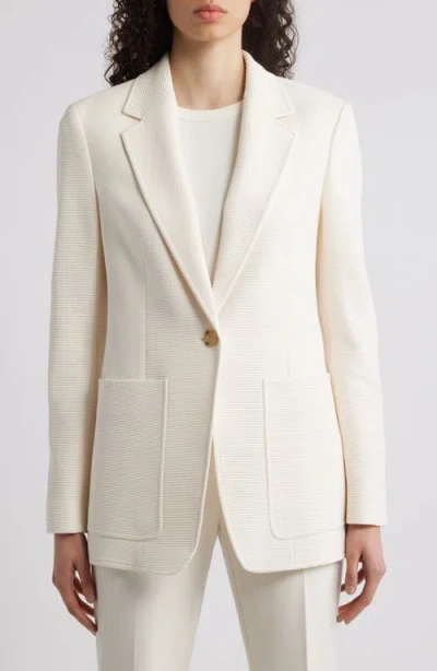 Hugo Boss Boss Jasena Textured One-button Blazer