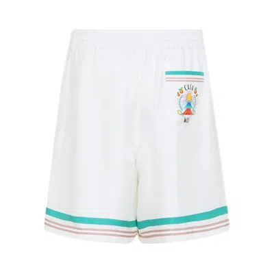 Casablanca Shorts In Seta Bianca In White
