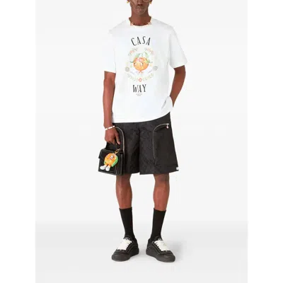 Casablanca Print T-shirt In White