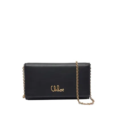 Chloé Iconica Mini Borsa A Tracolla In Black