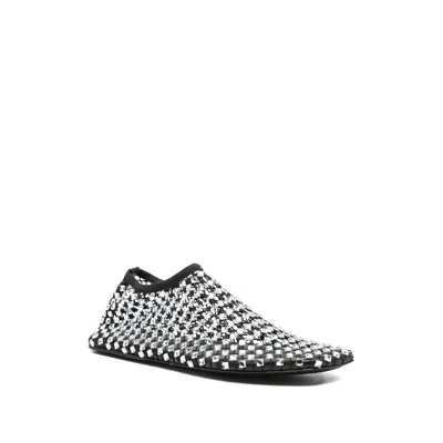 Christopher Esber Minette Bezeled Mesh Ballet Flats In Black Nylon In Black