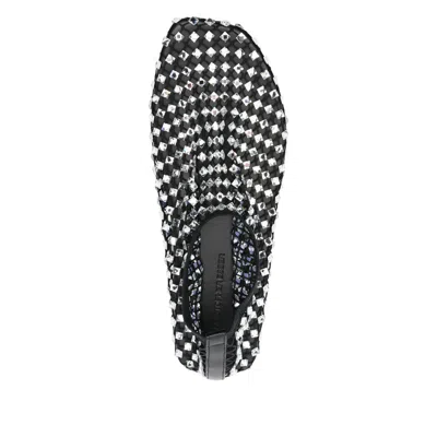 Christopher Esber Minette Bezeled Mesh Ballet Flats In Black Nylon In Black
